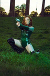 Metallic Green Latex Bodysuit | Latex Bodysuit | Kaori's Latex Dreams