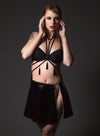 Chain Skater Skirt | Black Latex Skirt | Kaori's Latex Dreams