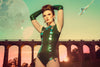 Metallic Green Latex Bodysuit | Latex Bodysuit | Kaori's Latex Dreams