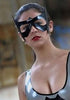 Latex Bat girl eyemask in Black.