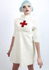 Latex Nurse skater skirt dress with Red cross.