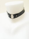 Latex Ora choker with Silver colour O ring.