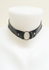 Latex Ora choker with Silver colour O ring.